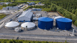 Illustrasjon av Hustadvika biogassanlegg